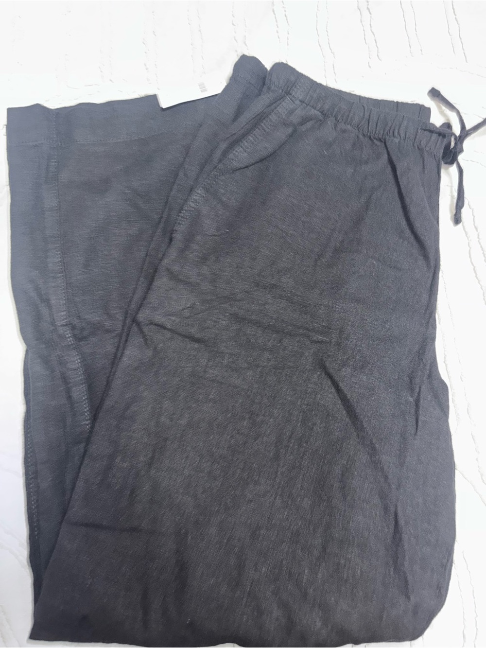 GAP black wide leg linen pants